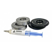 Підшипники до пральних машин Indesit, Ariston TX100, Whirlpool SKF 6204, 6204, сальники 34*52/65*7/10,5 (2шт)