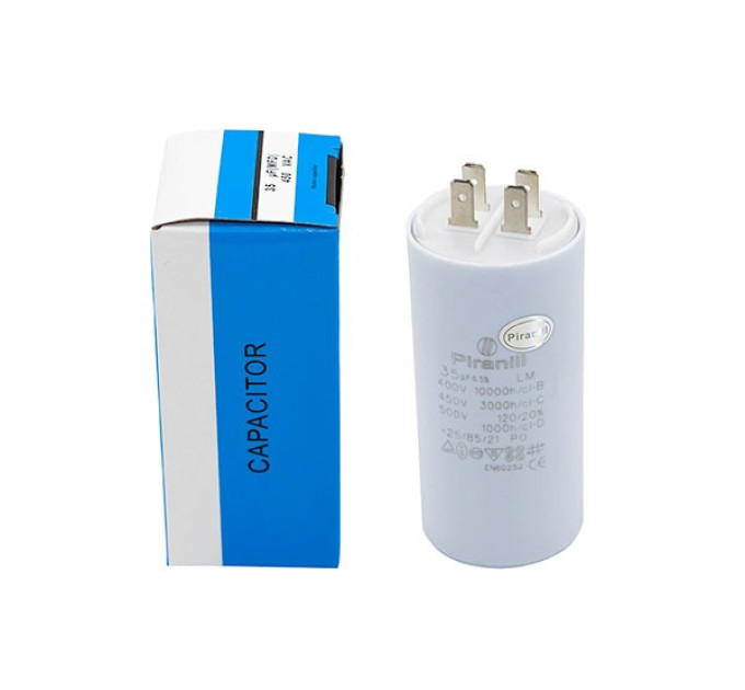 Конденсатор CBB60 35 мкФ 450 V, з клемами
