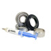 Підшипники для пральної машини Indesit SKF 204, 205, сальник 30*52*8,5/10,5 та ремонтна втулка 25*30*14 нержавійка