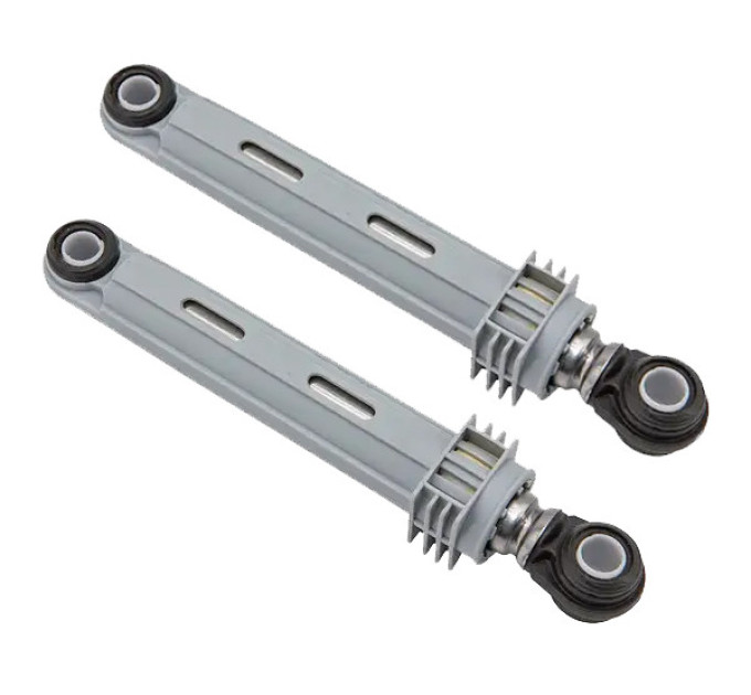 Амортизаторы для стиральной машины Zanussi, 120N (отв. 11 мм, L=170 мм), квадратные ребра, серый (Италия) - 132255301