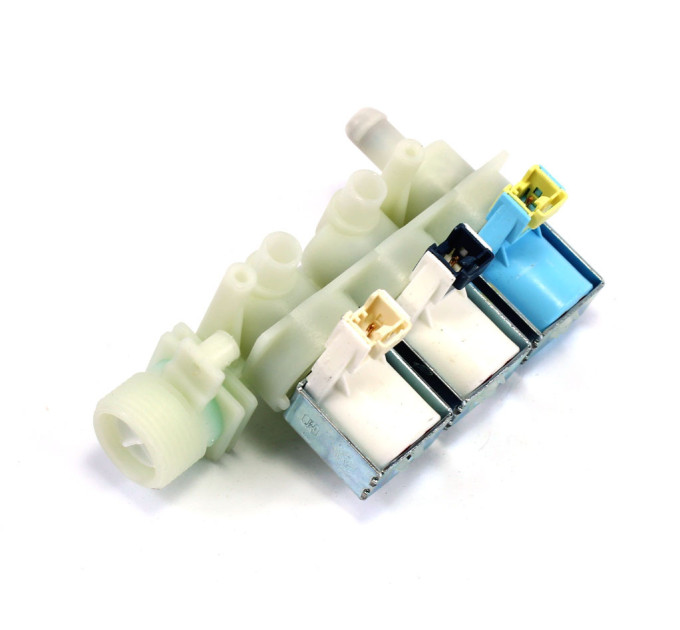 Впускной клапан для стиральной машины Ariston, тройной, 2/180+1/90, клеммники под фишку - C00110331
