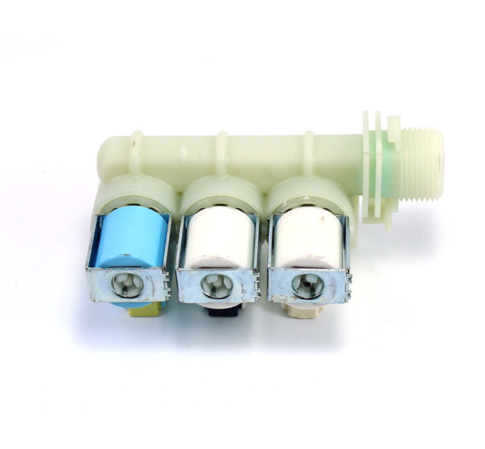 Впускной клапан для стиральной машины Ariston, тройной, 2/180+1/90, клеммники под фишку - C00110331