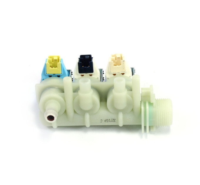 Впускной клапан для стиральной машины Ariston, тройной, 2/180+1/90, клеммники под фишку - C00110331