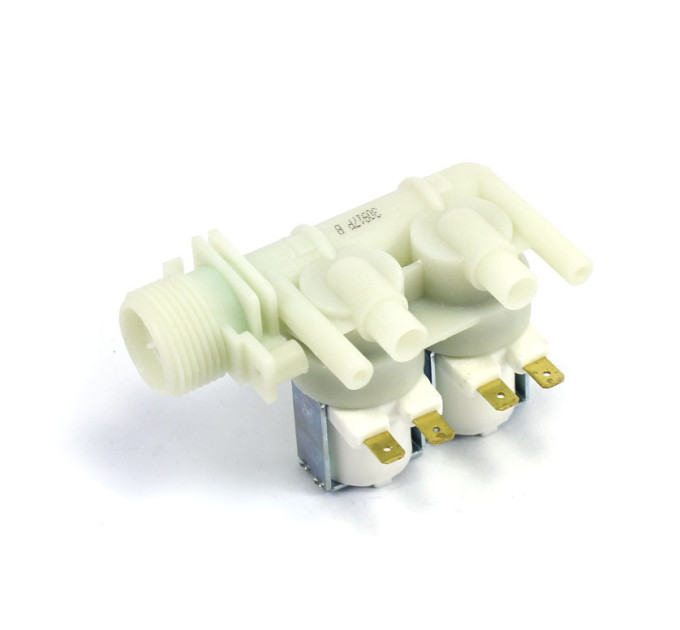 Впускний клапан для пральної машини Ariston, Indesit, 2/90 (подвійний), клеми - C00066518 / 154AR00