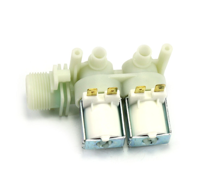 Впускний клапан для пральної машини Ariston, Indesit, 2/90 (подвійний), клеми - C00066518 / 154AR00