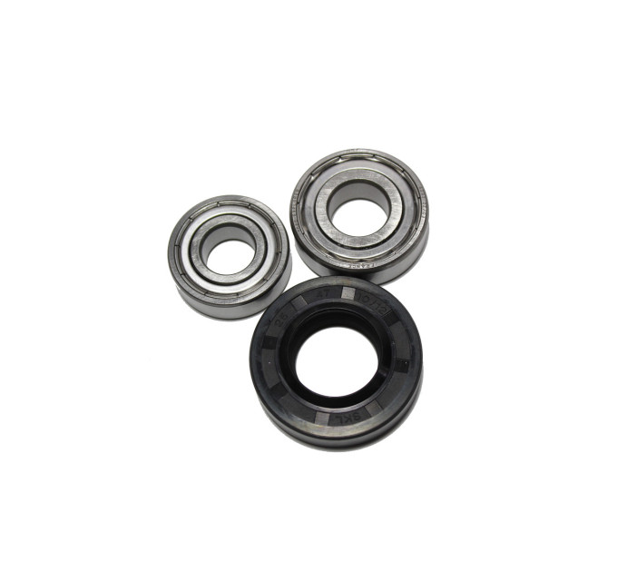 Комплект подшипников для стиральной машины Candy SKF 203 ZZ и SKF 204 ZZ с сальником 25*47*8/11,5