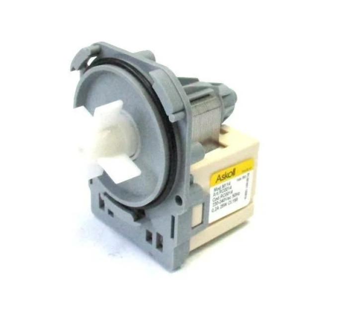 Зливний насос AEG-Electrolux-Zanussi (Askoll M114 292339, 25W), 3 засувки, клеми ззаду - 1326630009