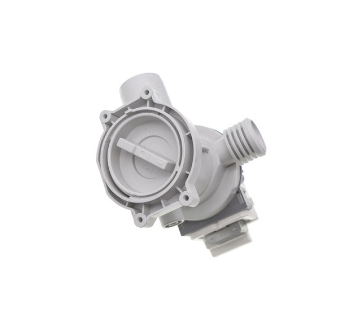 Насос для пральної машини Ariston, Indesit (Hanyu B20-6AZC), з патрубком переливом - C00085617 / C00050334 /