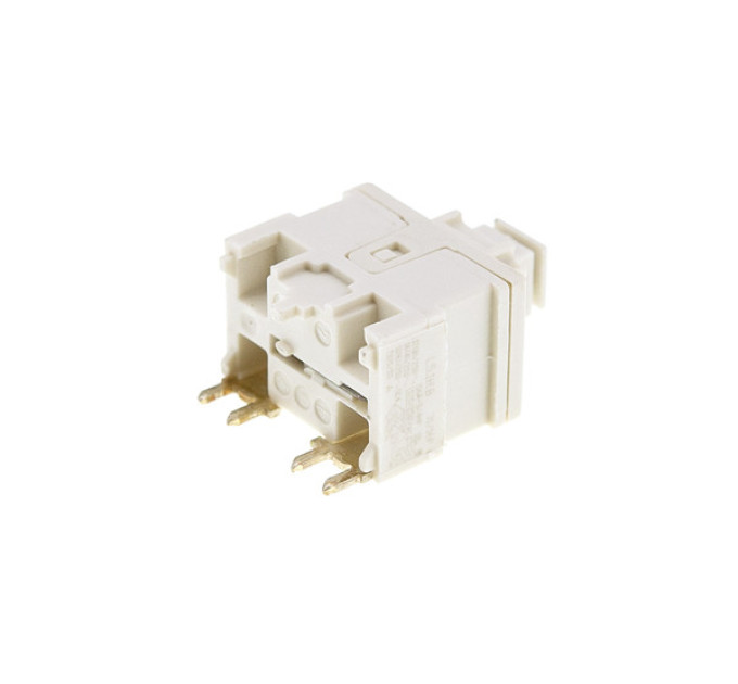 Кнопка порохотяга Zelmer (Signal Lux L5.1H.8) біла, під пайку - 07.0430 / 00631381 / 00632239