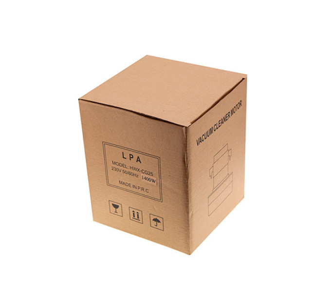 Двигун LPA HWX-CG25 167mm (H=167 мм, d=143 мм, 1400W), для миючого порохотяга Thomas, Soteco, двостадійний