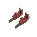 Щетки двигателя стиральной машины Ariston, с щеткодержателем (R) - C00196544 / C00047318 / 162AR43