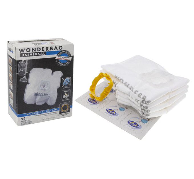 Набір мішків Wonderbag Універсальний Allergy Care для пилососів Rowenta (4 шт) - WB484740