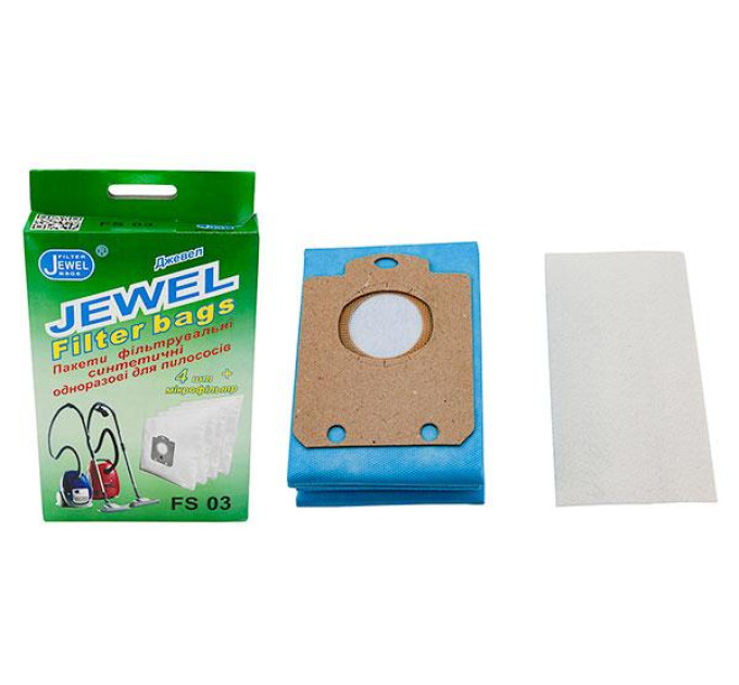 Мешок одноразовый Jewel FS-03 (комплект 4 шт + фильтр)