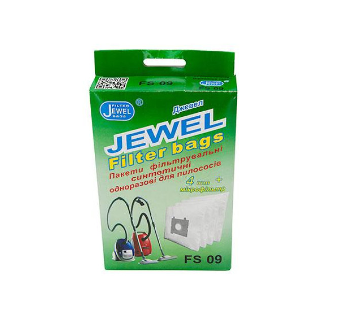 Одноразовий мішок Jewel FS-09 (комплект 4 шт + фільтр)