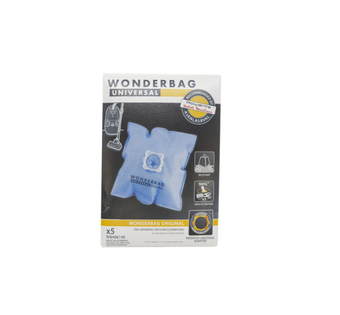 Набір універсальних одноразових мішків Wonderbag Універсальний WB406140 для пилососів Rowenta, Moulinex та ін. (5