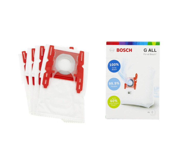 Набір одноразових мішків Bosch G ALL Type BBZ41FGALL (4 шт + фільтр) - 17000940