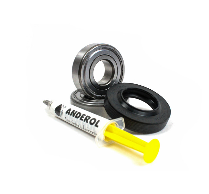 Комплект подшипников SKF 204 + 205 с сальником 30×53,5×10/14,1 для стиральной машины Indesit / Ariston / Hotpoint