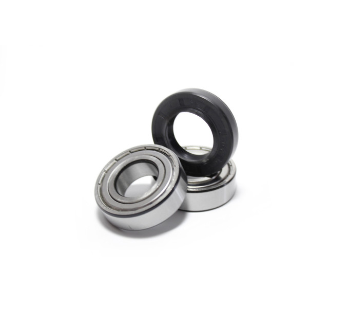 Комплект подшипников SKF 204 + 205 с сальником 30×53,5×10/14,1 для стиральной машины Indesit / Ariston / Hotpoint