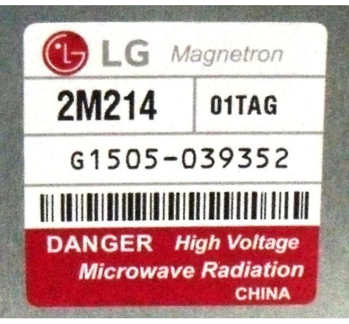 Магнетрон 2M214-01TAG 950W LG (оригинал)
