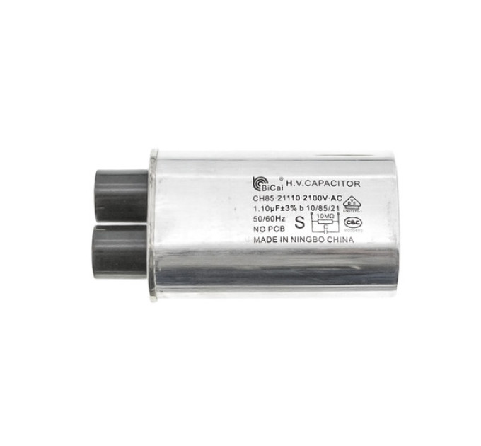 Конденсатор BiCai CH85-21110, 1.10 мкФ 2100V (клеммы 3+3) для микроволновой печи - LG 0CZZW1H004S