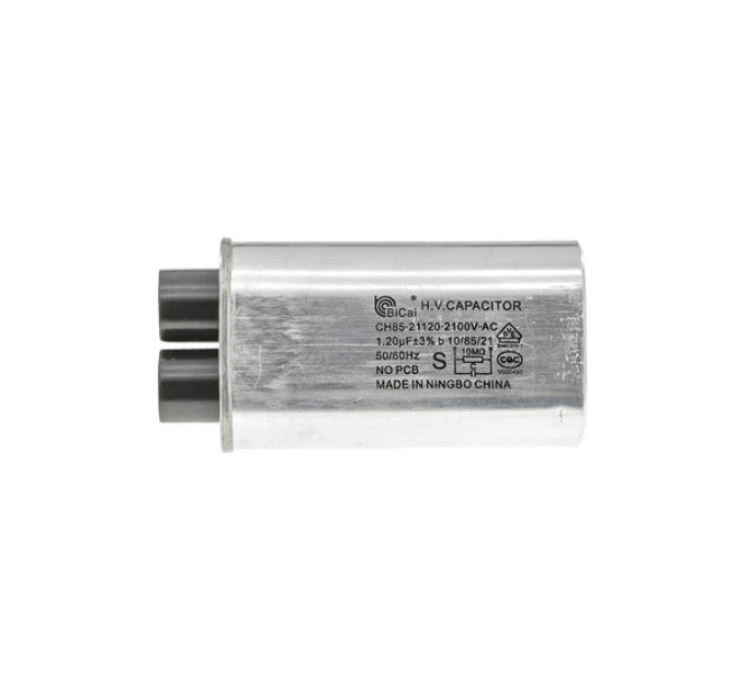 Конденсатор BiCai CH85-21120, 1.20 мкФ 2100V (клеми 3+3) для мікрохвильової печі