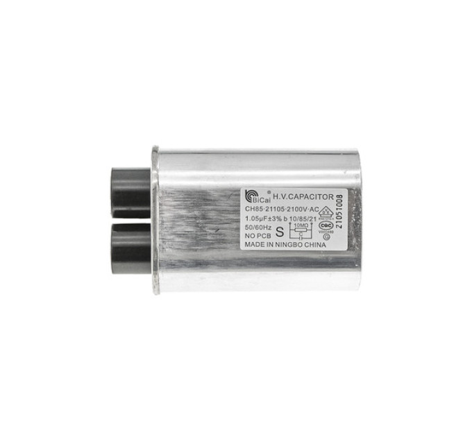 Конденсатор BiCai CH85-21105, 1.05 мкФ 2100V (клеммы 2+2) для микроволновой печи Samsung