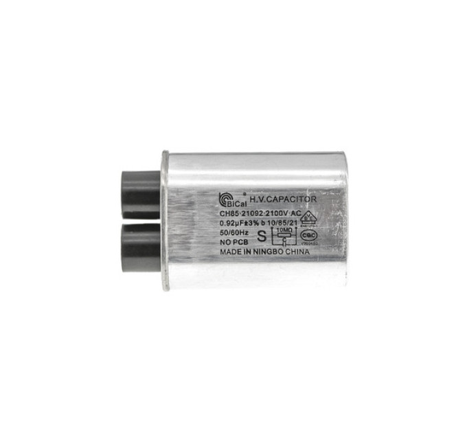 Конденсатор BiCai CH85-21092, 0.92 мкФ 2100V (клеми 3+3) для мікрохвильової печі