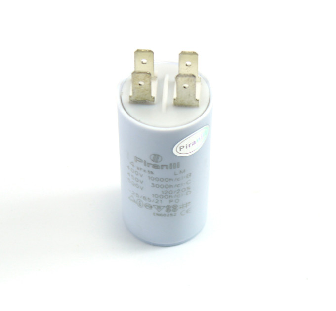 Конденсатор CBB60 4 мкФ 450 V, з клемами