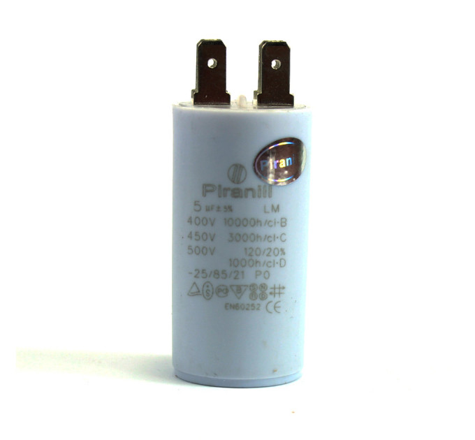Конденсатор CBB60 5 мкФ 450 V, з клемами