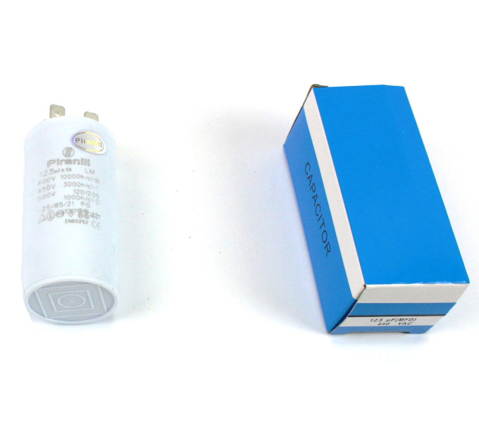 Конденсатор CBB60 12,5 мкФ 450 V, с клеммами