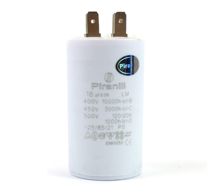 Конденсатор CBB60 18 мкФ 450 V, з клемами