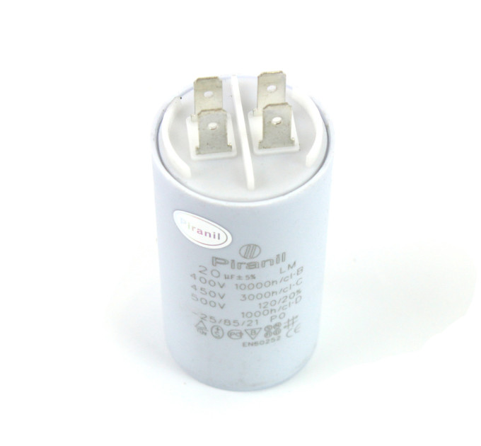 Конденсатор CBB60 20 мкФ 450 V, з клемами