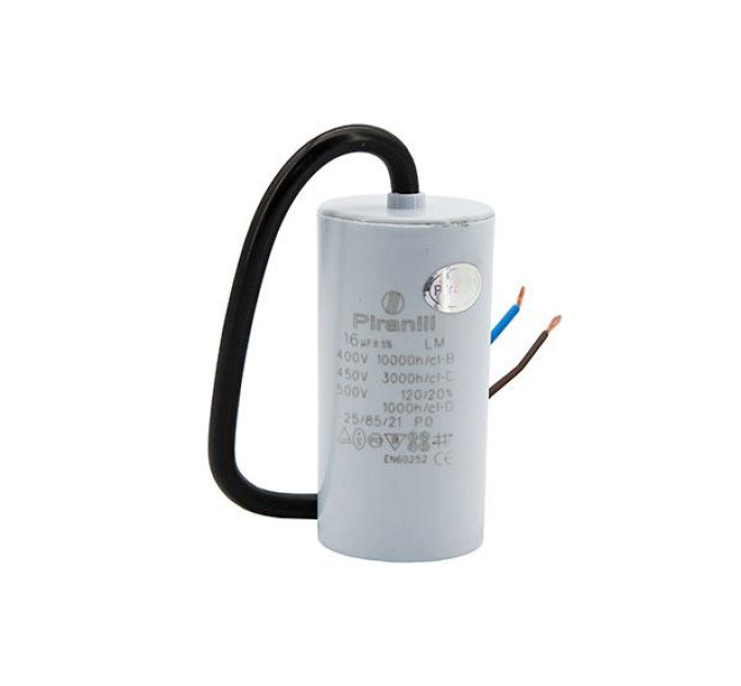 Конденсатор CBB60 16 мкФ 450V, з проводами