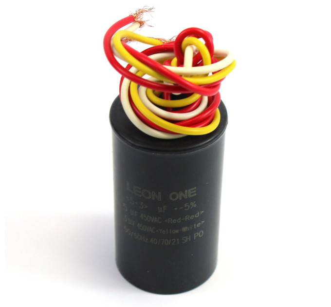 Конденсатор CBB60 5+3 мкФ, 450 V подвійний (Leon One)