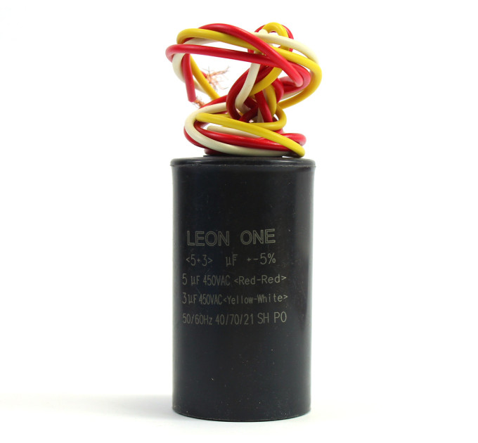 Конденсатор CBB60 5+3 мкФ, 450 V подвійний (Leon One)