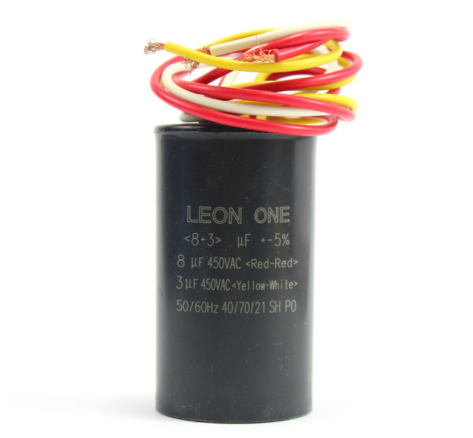 Конденсатор CBB60 8+3 мкФ, 450 V подвійний (Leon One)