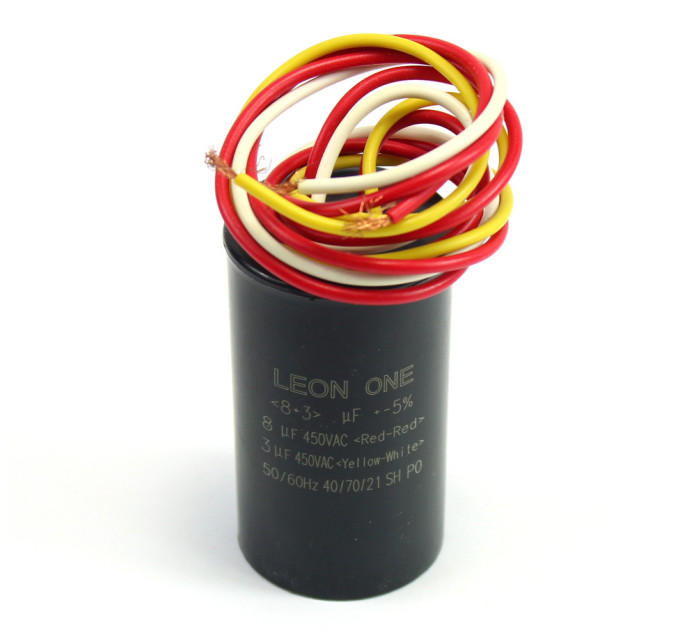 Конденсатор CBB60 8+3 мкФ, 450 V подвійний (Leon One)