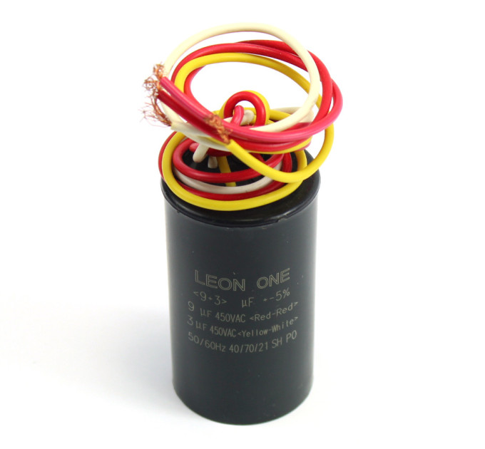 Конденсатор CBB60 9+3 мкФ, 450V подвійний (Leon One)