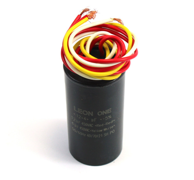 Конденсатор CBB60 12+4 мкФ, 450 V подвійний (Leon One)