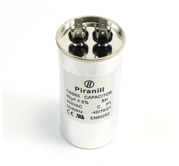 Конденсатор CBB65 40 мкФ 450 V, металлический