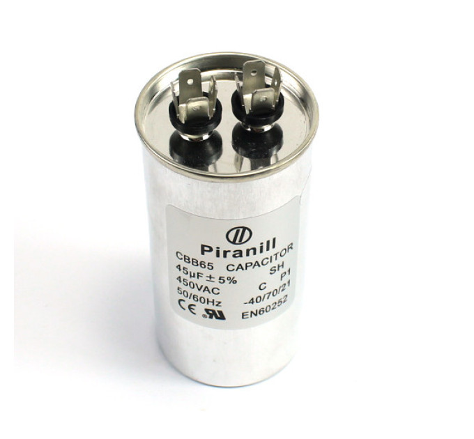 Конденсатор CBB65 45 мкФ 450 V, металевий