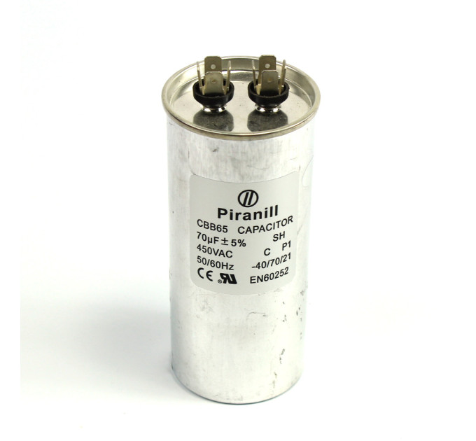 Конденсатор CBB65 70 мкФ 450 V, металевий