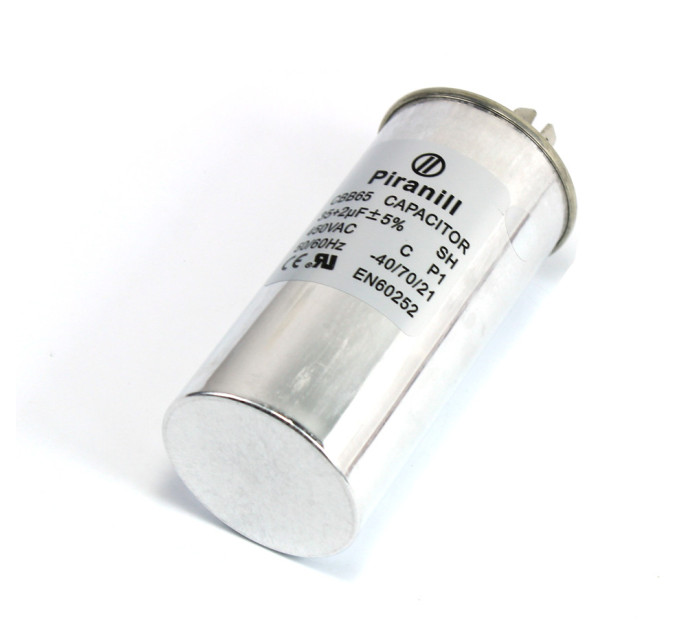 Конденсатор для кондиционера CBB65 35+2 мкф 450 V, металлический, двойной