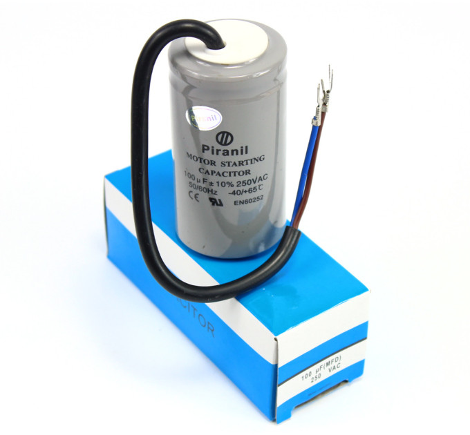 Конденсатор CD60 100 мкФ 250 V, пусковий