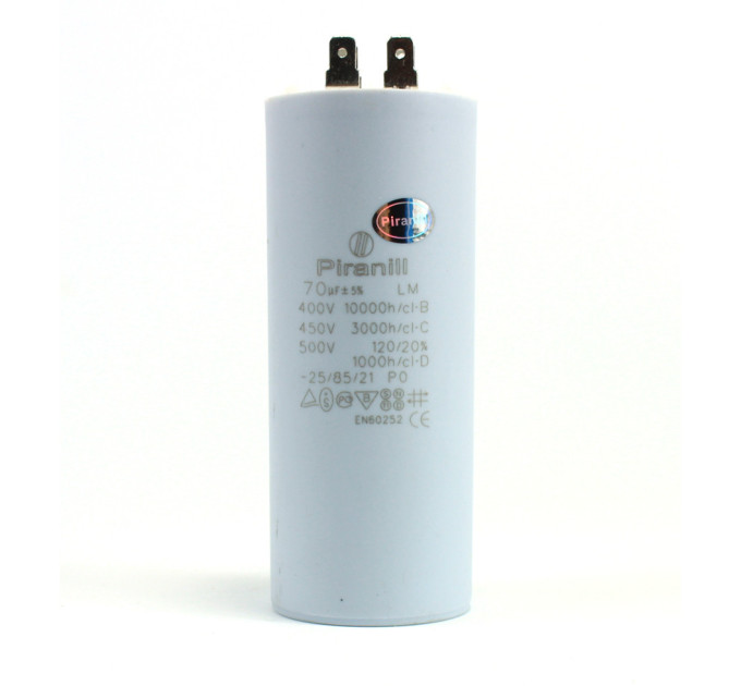 Конденсатор CBB60 70 мкФ 450 V, з клемами