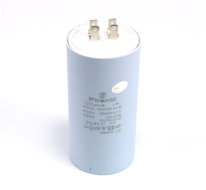 Конденсатор CBB60 120 мкФ 450 V, з клемами