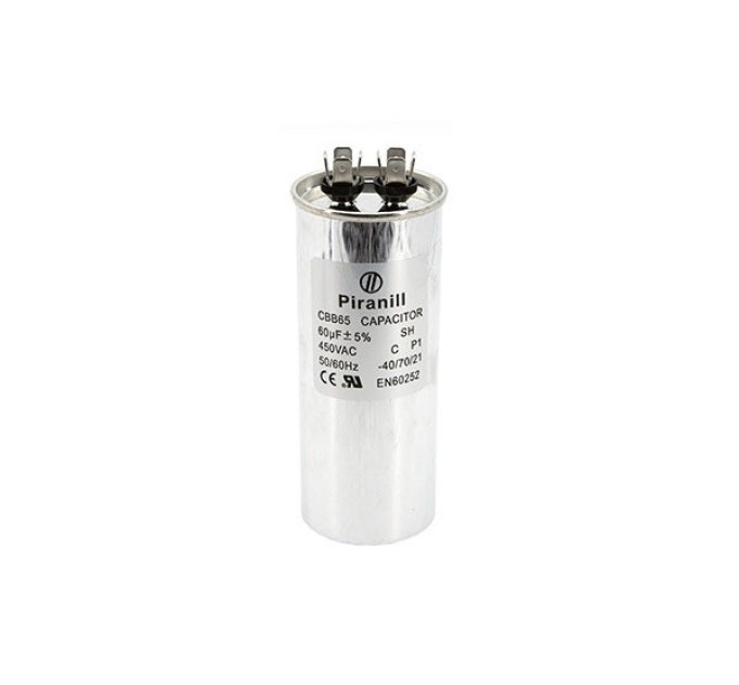 Конденсатор CBB65 60 мкФ 450 V, металевий
