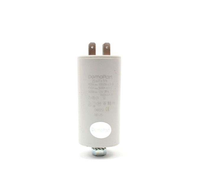 Конденсатор CBB60 25 мкФ 450V, з гайкою