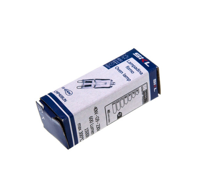 Лампа галогенна SKL LMP408UN для духовки (12V 40W G9) (Electrolux 8085641028, Smeg 824610747)