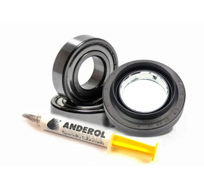 Подшипники для стиральной машины Candy SKF 203 ZZ и SKF 204 ZZ с сальником 25*47*11/17.5